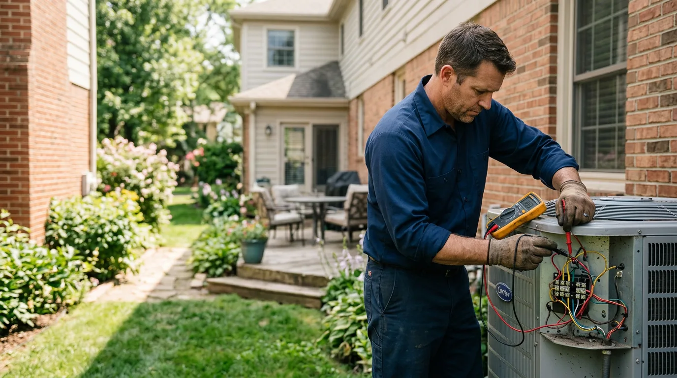 HVAC technician working near Longville, MN
